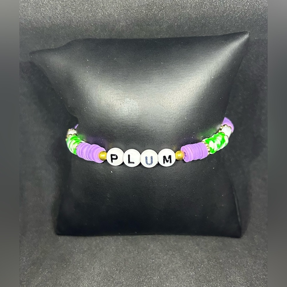 Plum (Strawberry Shortcake) Heishi Bracelet